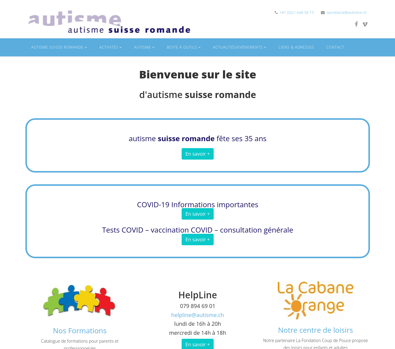 autisme suisse romande