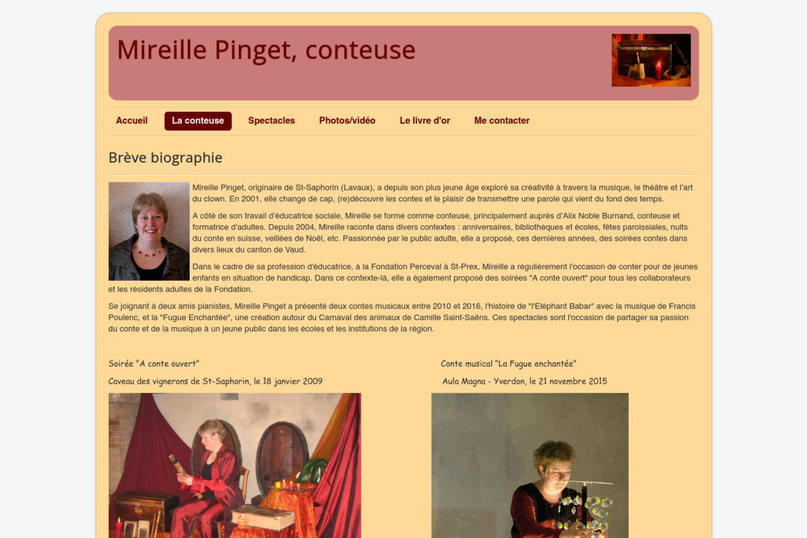 Mireille Pinget, conteuse