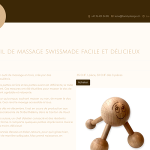 Max masseur, outil de massage en bois