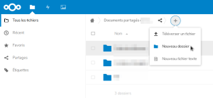 gestion des fichiers Nextcloud