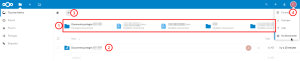 Interface de gestion des fichiers Nextcloud