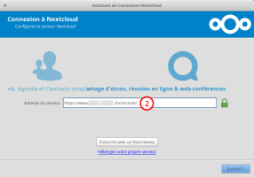 Assistant de Connexion Nextcloud, étape 2