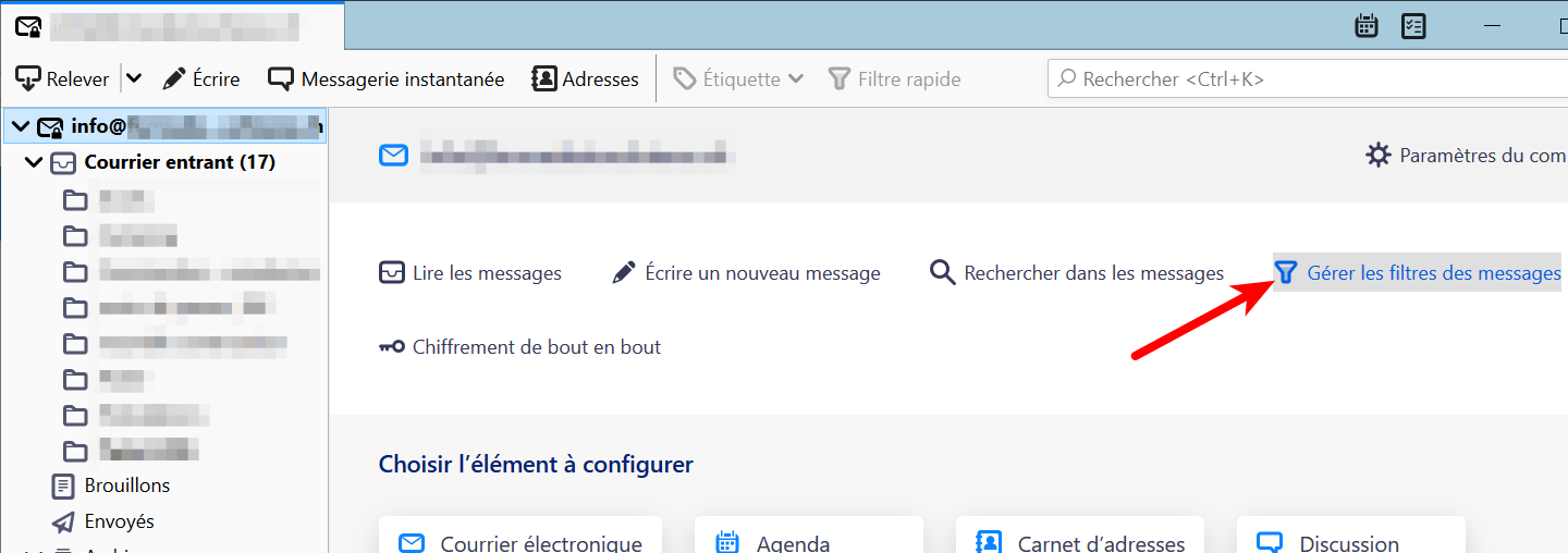 thunderbird : gérer les filtres